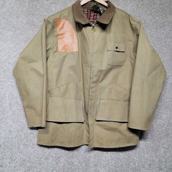 Vtg Nelson‎ DE LUXE Cloth JacketHunting Shooting JAPAN Cotton L Coat